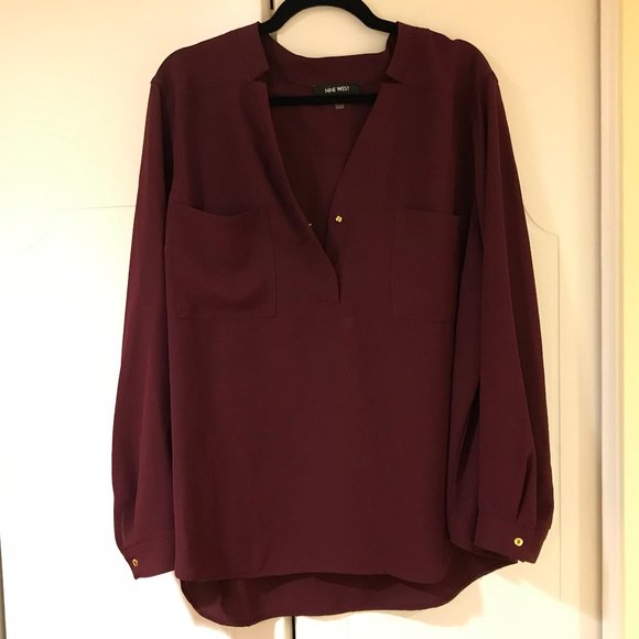 Nine West Tops - Nine West Women's Buttoned Down Blouse( 2 Pockets)